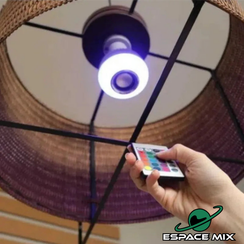 Lampada Bluetooth De Led Com Caixa De Som