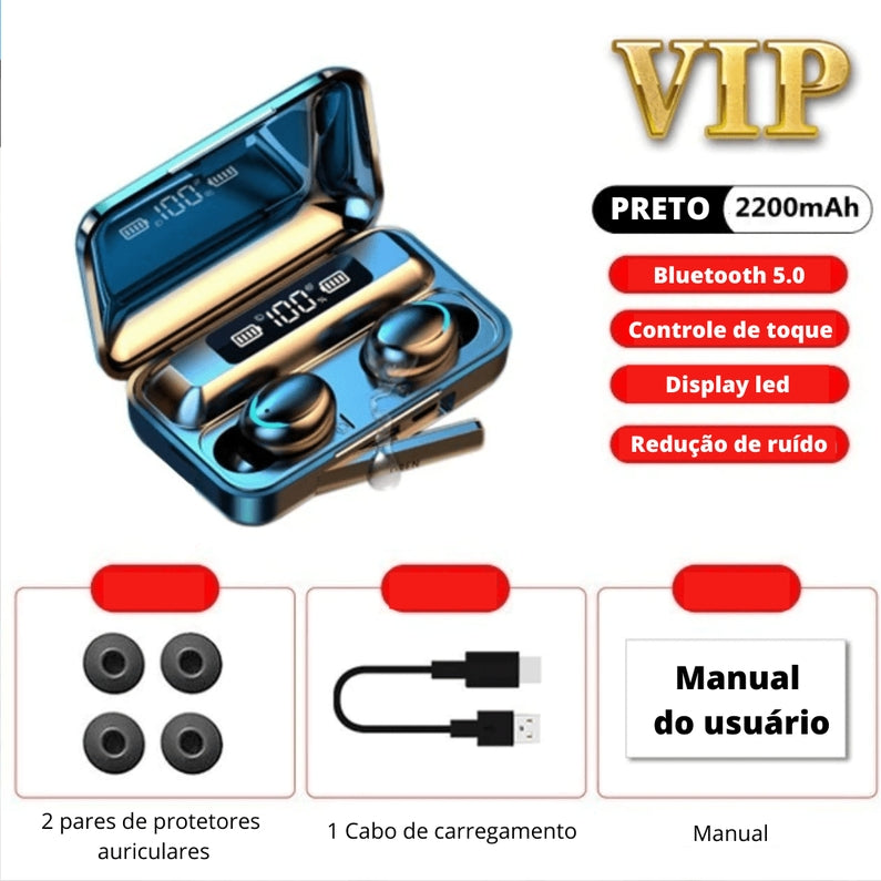 Fone de Ouvido Sem Fio Estéreo Apriova D’Água