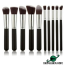 Kit 10 Pincéis De Maquiagem
