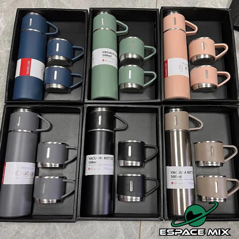 Garrafa De Aço Inox Com Caneca