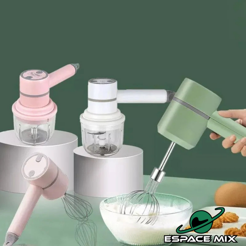 Triturador De Alimentos Portátil 2 Em 1