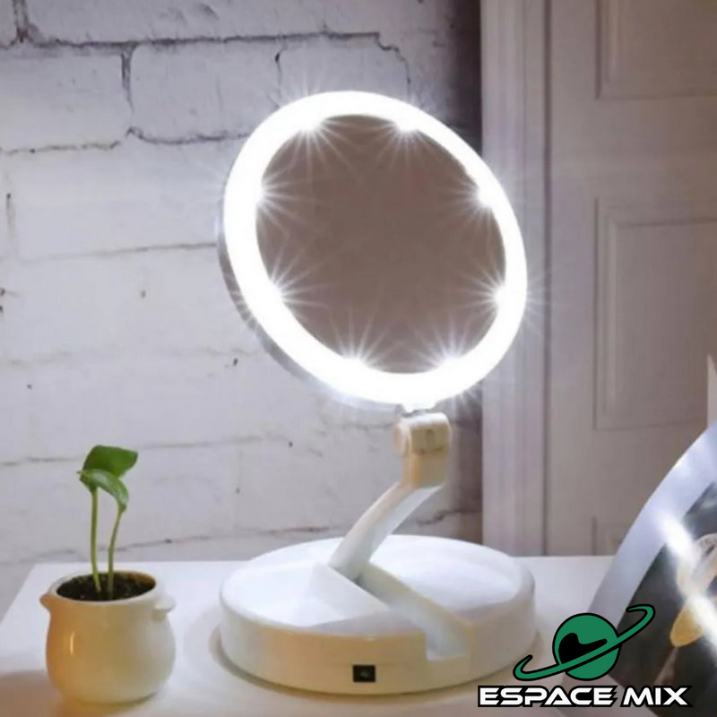 Espelho Para Maquiagem Com Luzes LED