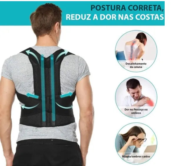 Corretor de postura ajustável