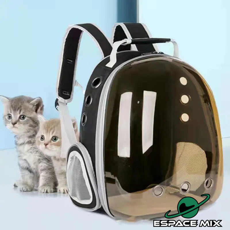 Mochila Bolha Transparente Para Gatos
